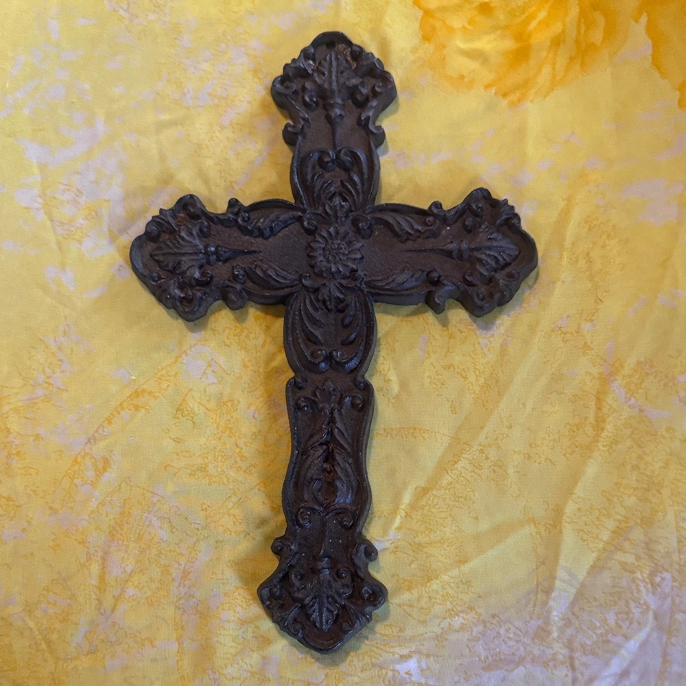 Ornate Brown Wall Cross